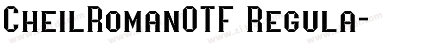 CheilRomanOTF Regula字体转换